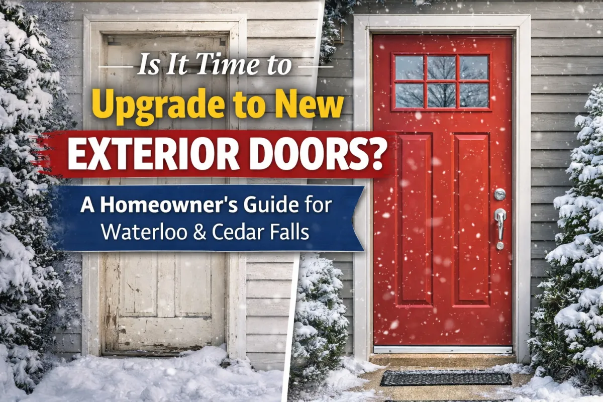 Is It Time to Upgrade to New Exterior Doors? A Homeowner’s Guide for Waterloo & Cedar Falls