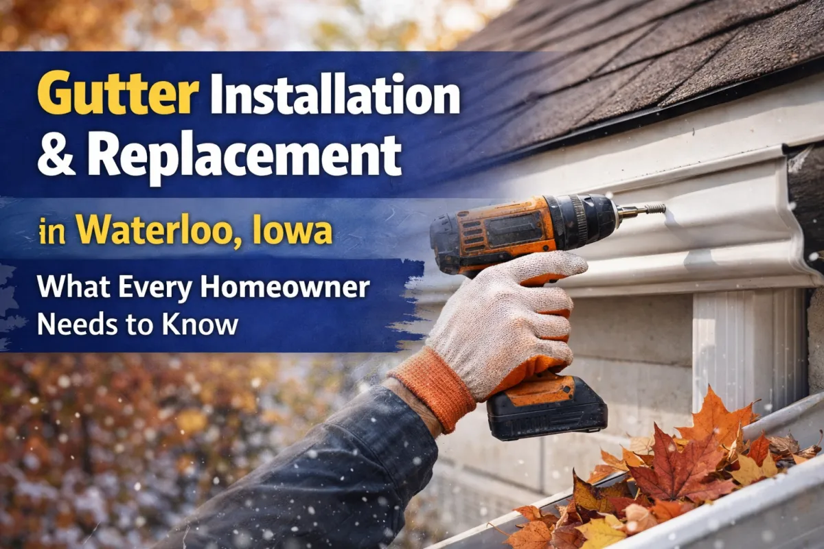 Gutter Installation & Replacement in Waterloo, Iowa: What Every Homeowner Needs to Know