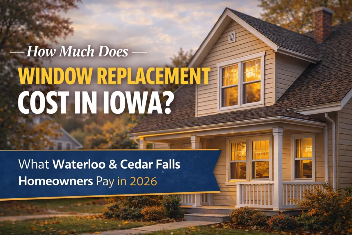 Window Replacement Cost in Waterloo & Cedar Falls: What Iowa Homeowners Actually Pay in 2026
