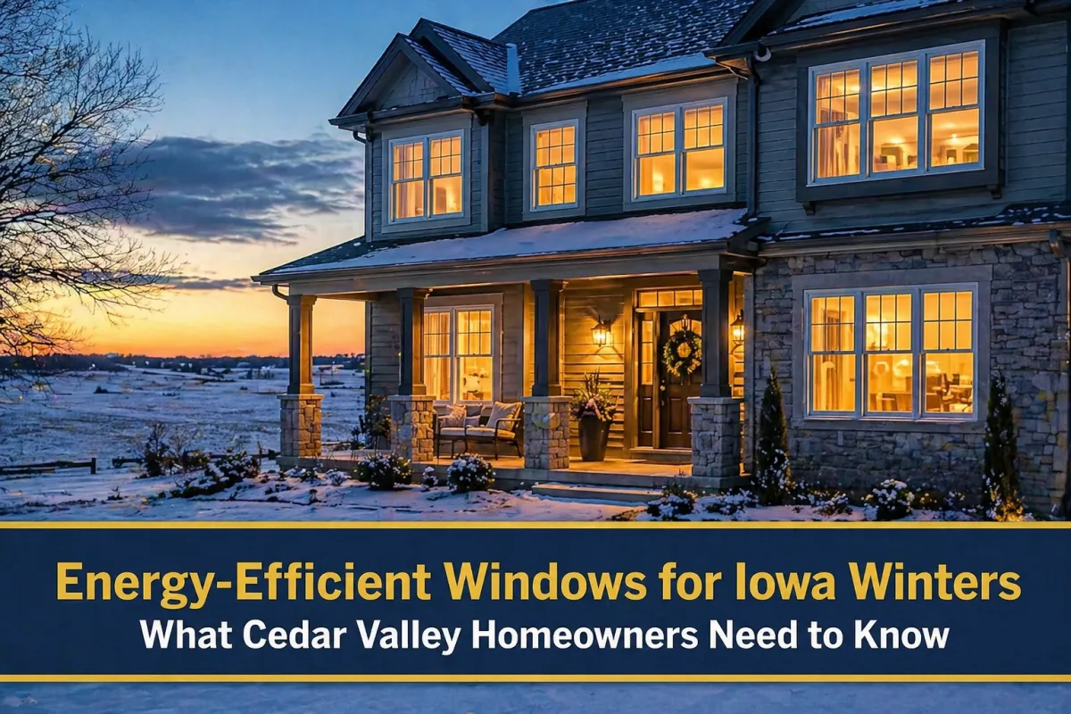 Energy-Efficient Windows for Iowa Winters: What Cedar Valley Homeowners Need to Know