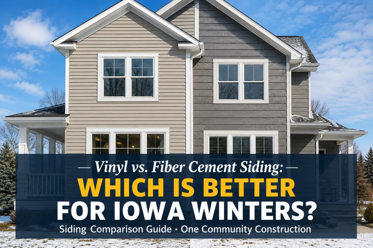 Vinyl vs. Fiber Cement Siding: Which Is Better for Iowa Winters?