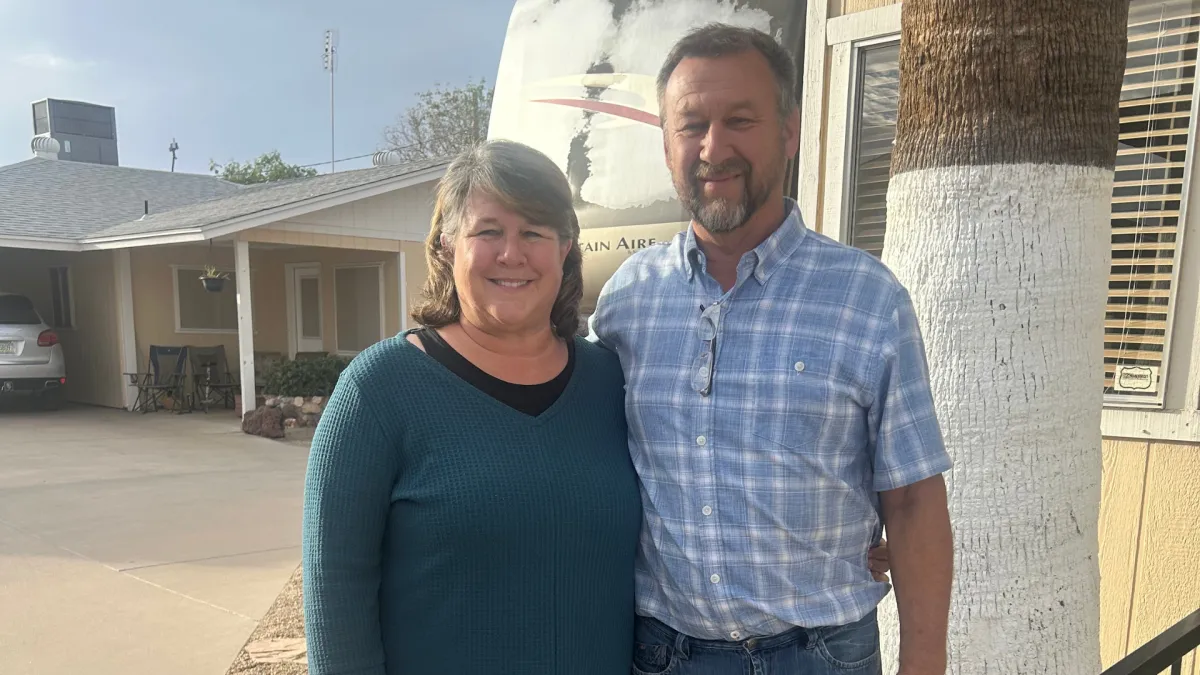 Howard and Jayme Eigsti owners of Palm Aire Court Phoenix AZ