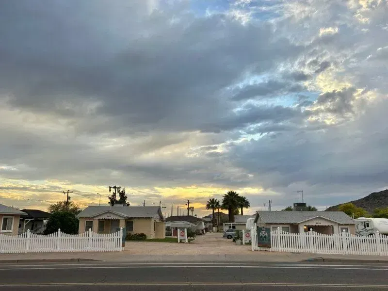 Palm Aire Court extended stay cottages exterior view Phoenix AZ