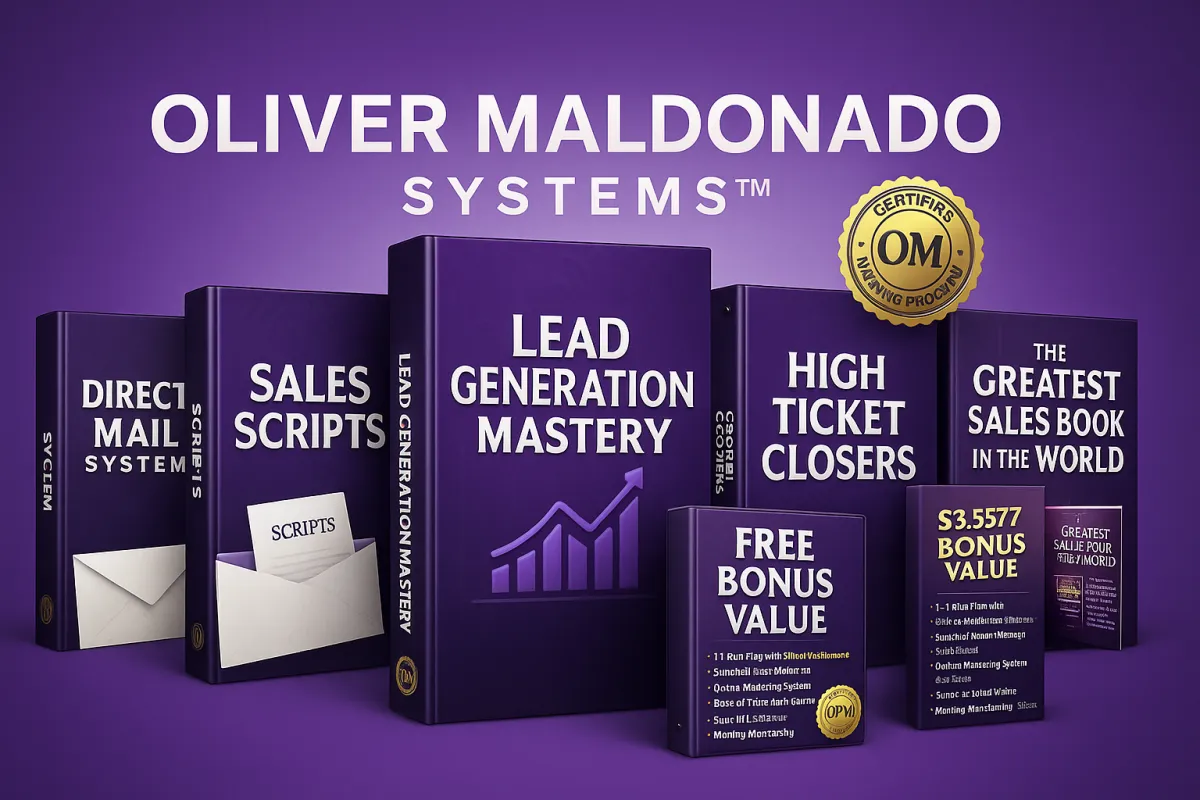 Oliver Maldonado #OliverMalonado #GreatestSlesBookintheWorld Greatest Sales Book in the World