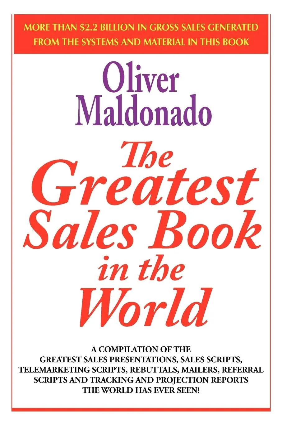 Oliver Maldonado #OliverMalonado #GreatestSalesBook