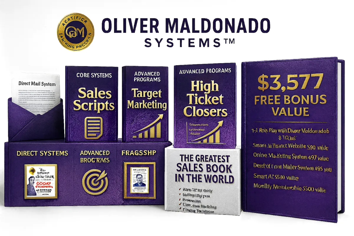 Oliver Maldonado #OliverMaldonadoSystems #Course