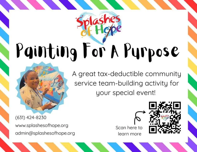 Painting for a Purpose QR code to learn more