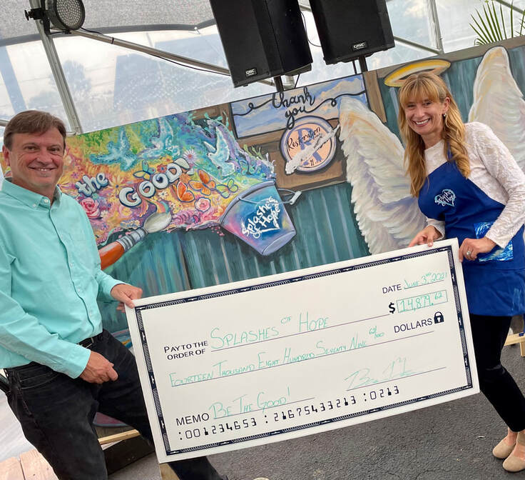 Splashes of Hope donation