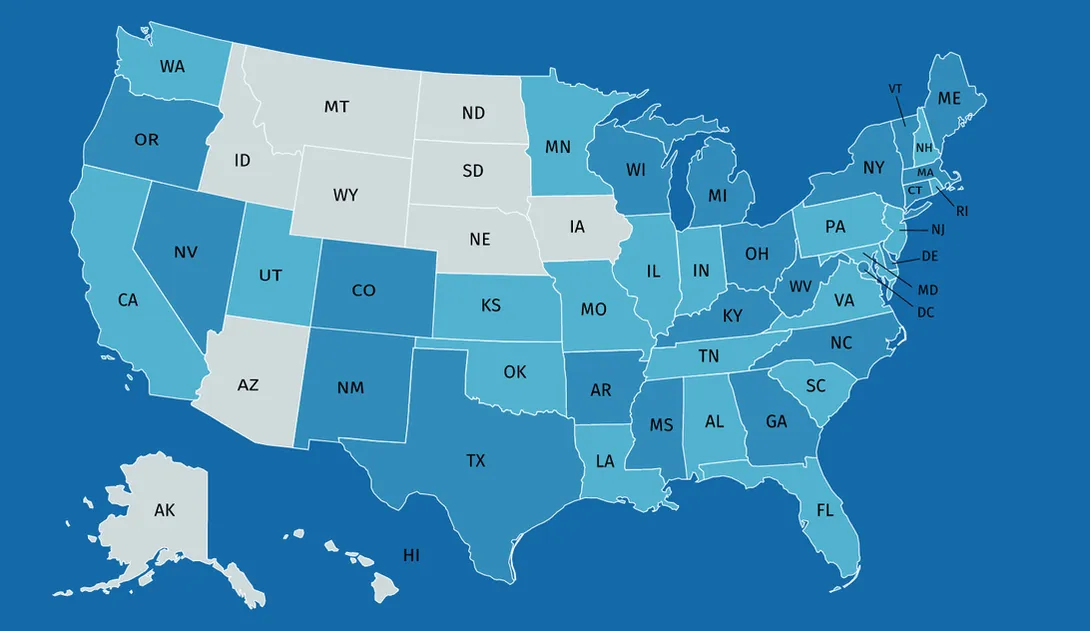 Splashes of Hope projects USA map