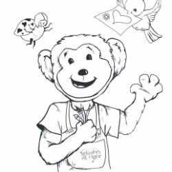 Friend on the mend bag coloring book