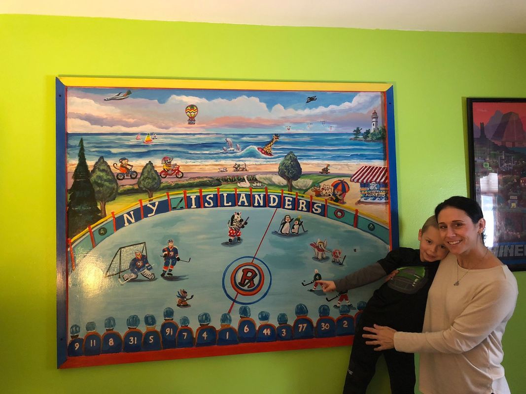 Ryan's room mural painting 