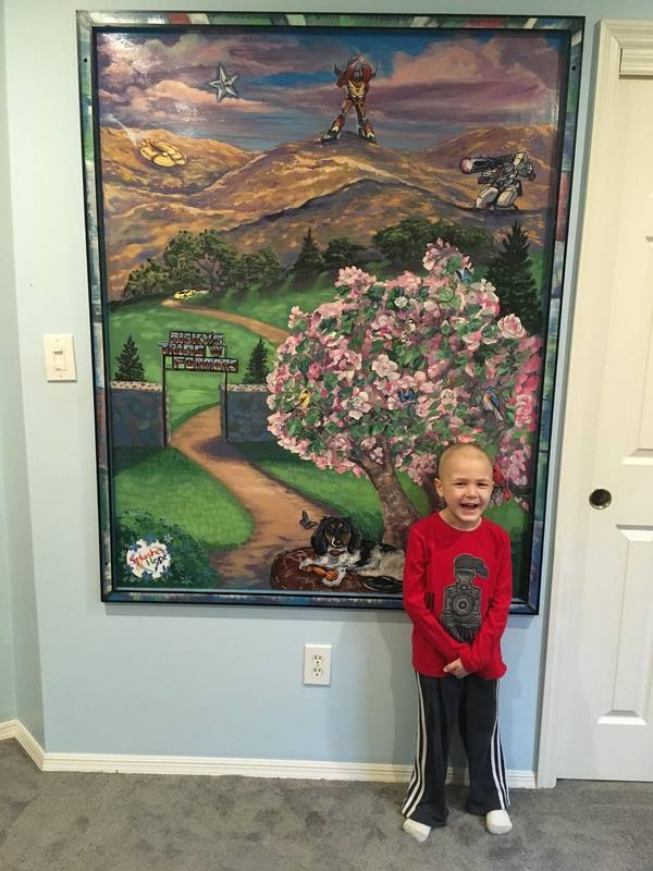 Nicky's room mural painting 