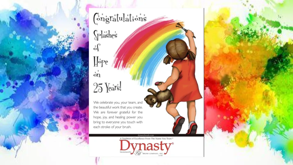 Congratulatory 25th anniversary poster