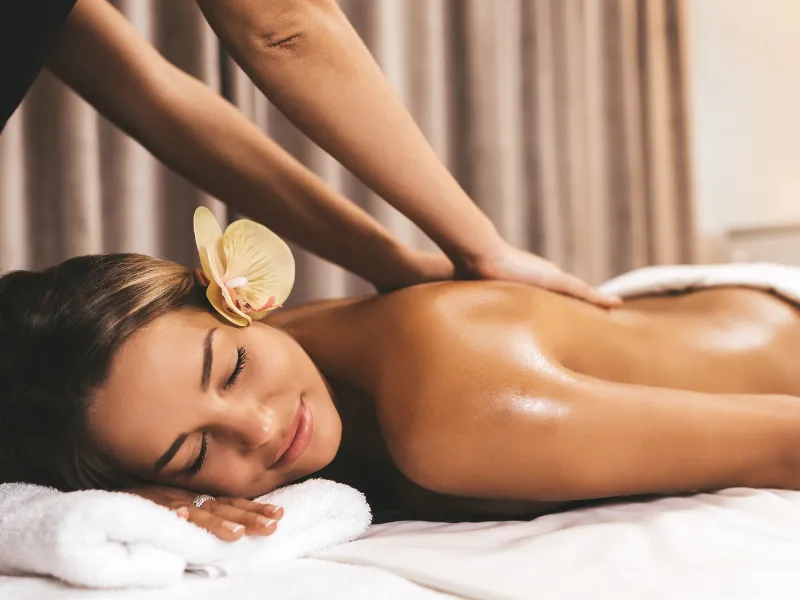 Relaxation massage with gentle long strokes at Aya Thai Massage and Wellness in Langley