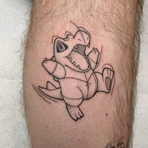 Gedetailleerde dotwork tattoo gemaakt door Dave in Deventer