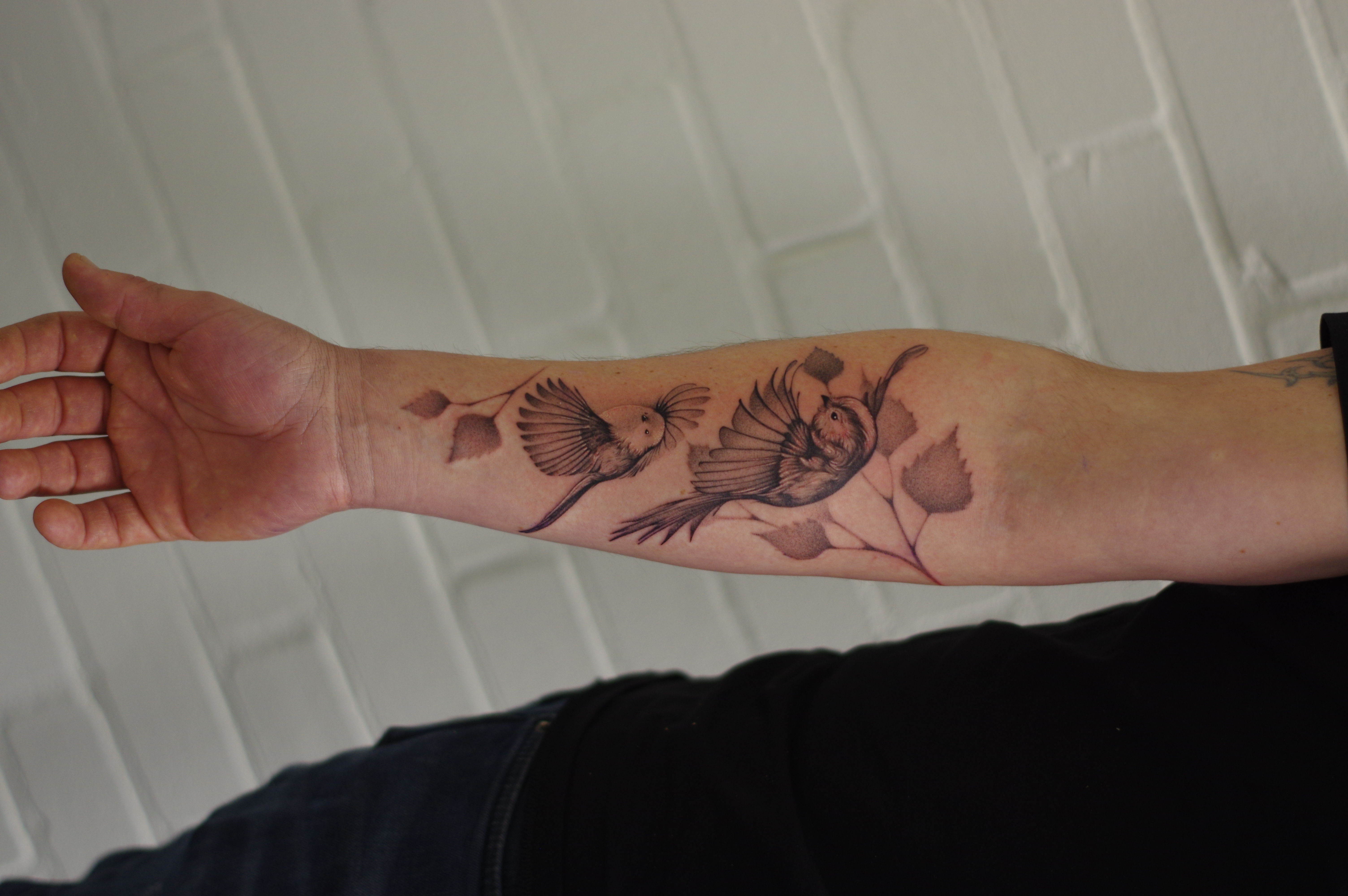 flower tattoo bij Alex tattoo artiest