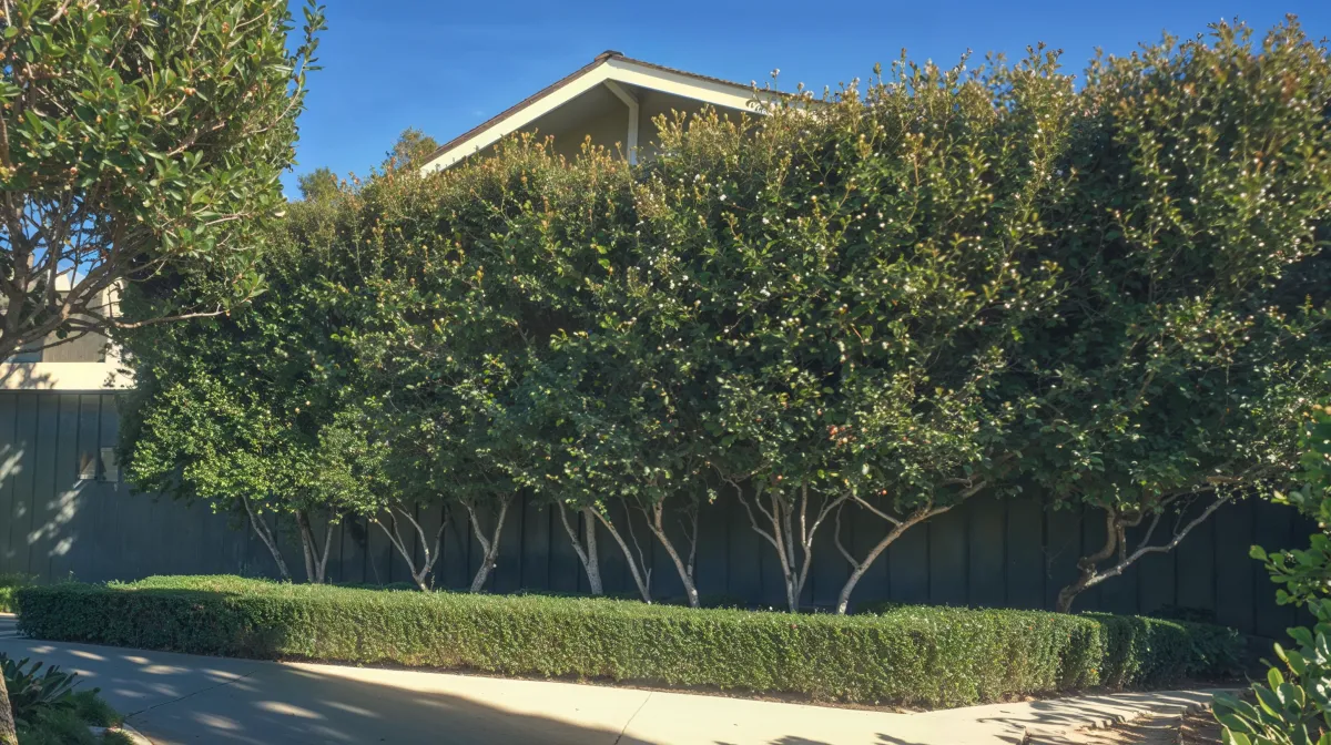 green herb with wooden fence