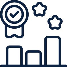 6,000+ Installations Nationwide icon featuring a medal, stars, and bar chart — proven track record of successful installations across the United States