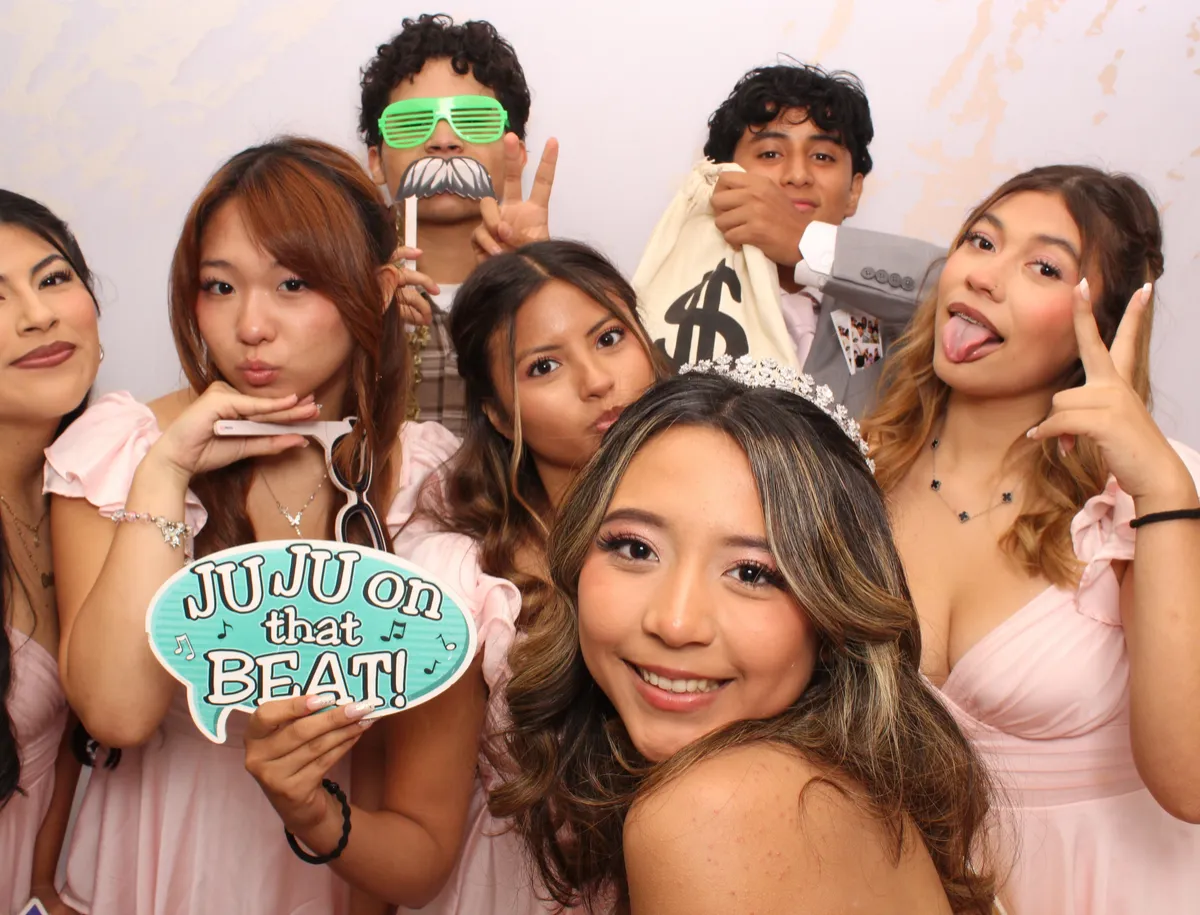 Quinceañera Photo Booth at The Garden Room in La Habra