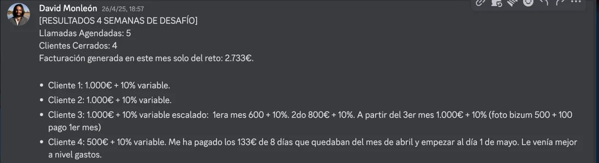 Testimonio de Sistema Nova