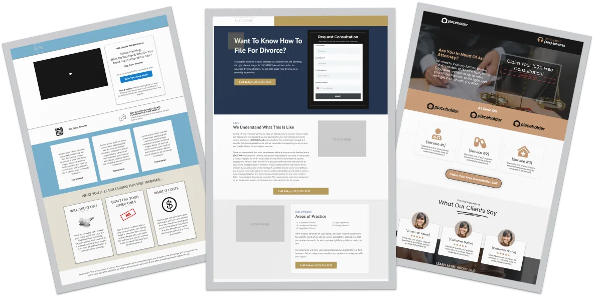 legal funnel templates law firm CRM software