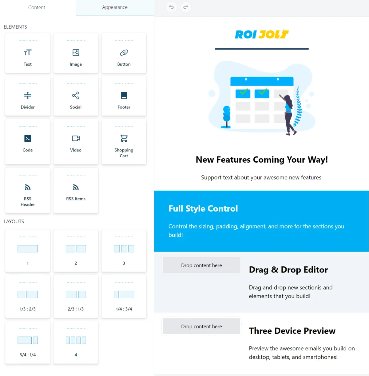 email marketing template builder for law firms