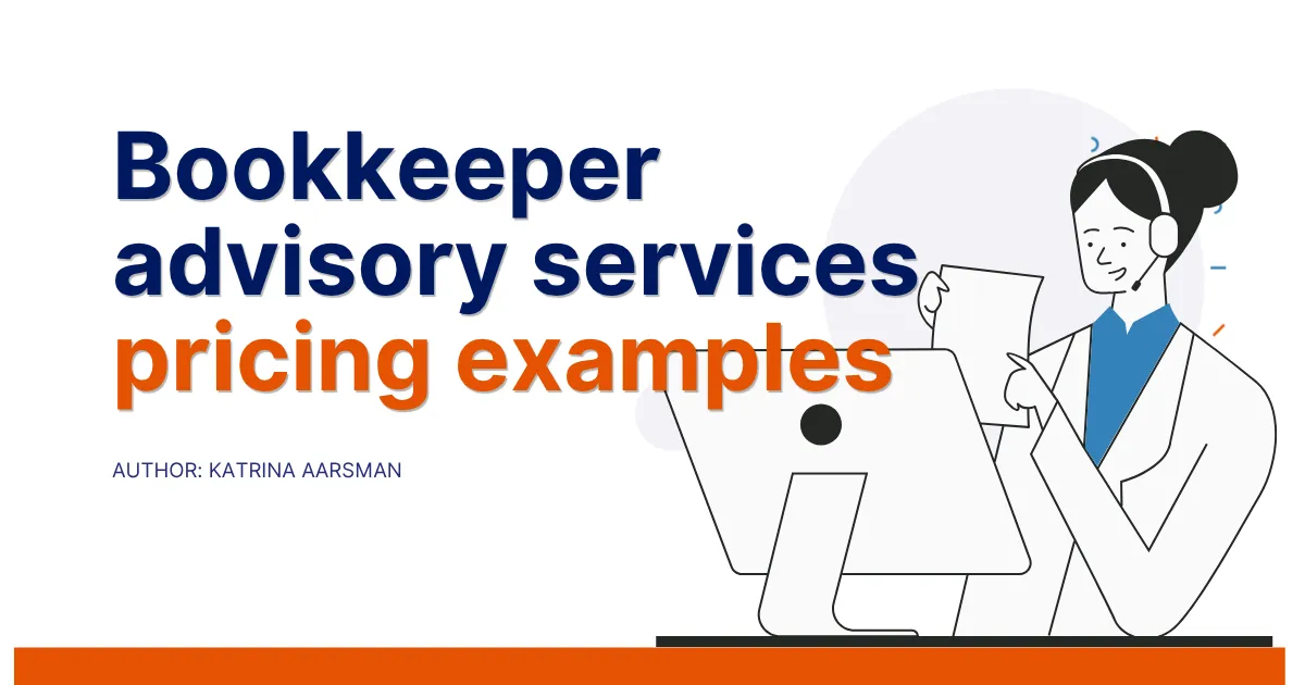 Bookkeeper advisory services pricing examples