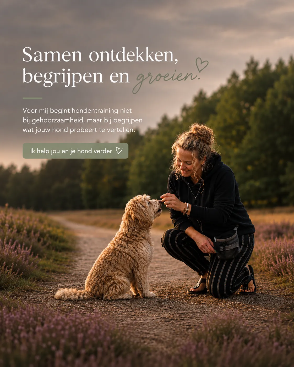 Kelly de Kok met hond – begeleiding voor hond en eigenaar