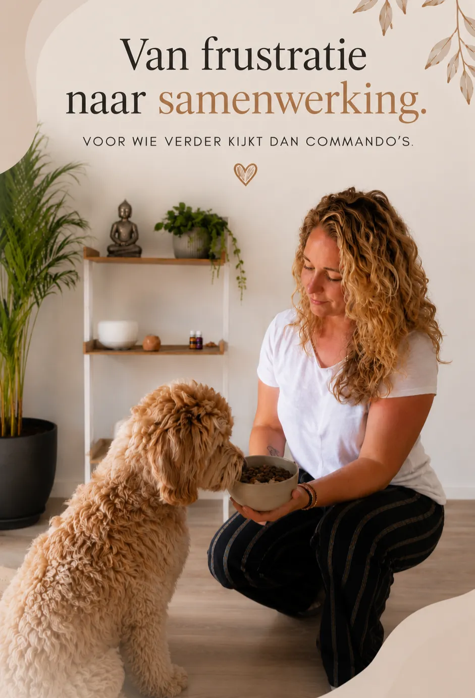 Kelly de Kok met hond – begeleiding bij hondengedrag, voeding en gezondheid