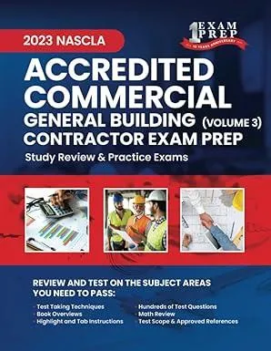2023 NASCLA Commercial General Building Contractor Exam Prep