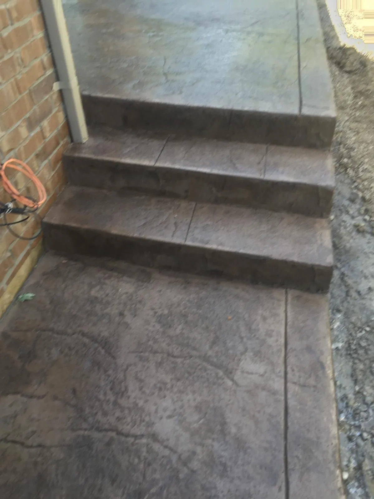 Durable concrete entryway steps built by Lex Concrete Solutions