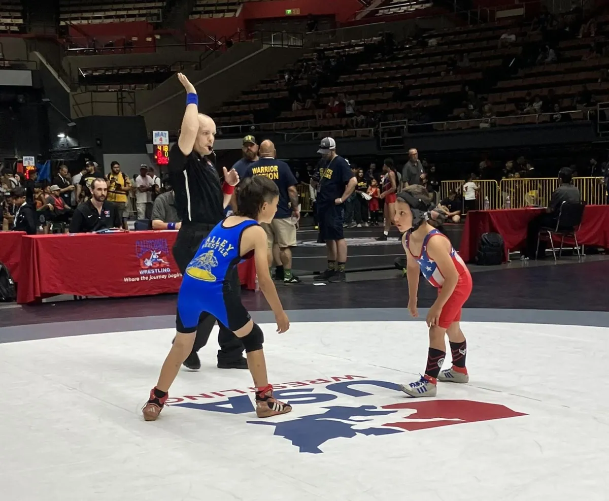 Kids wrestling practice at Silverback Wrestling Club