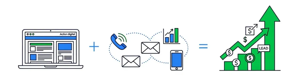 website + system = success