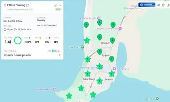Pittard Painting Location Map