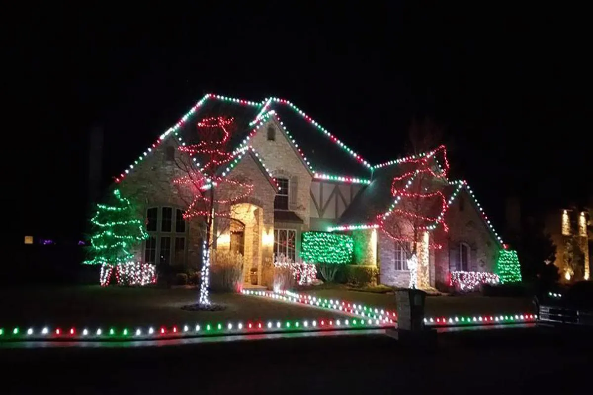 Christmas lighting installation Oklahoma