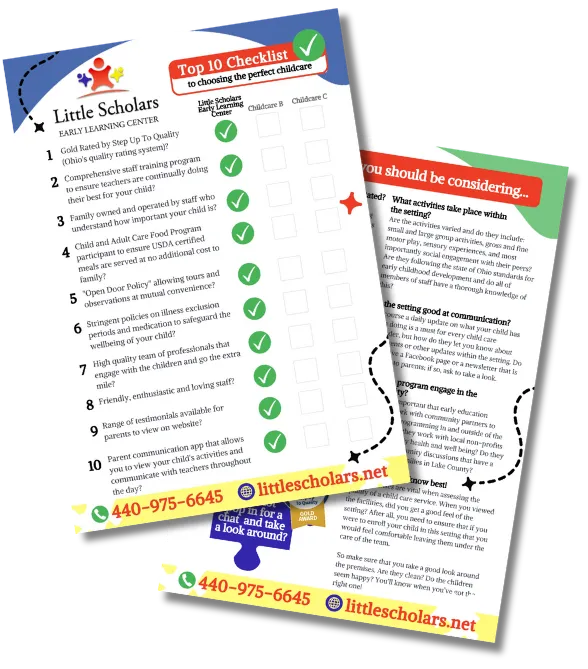 Little Scholars Comparison Checklist