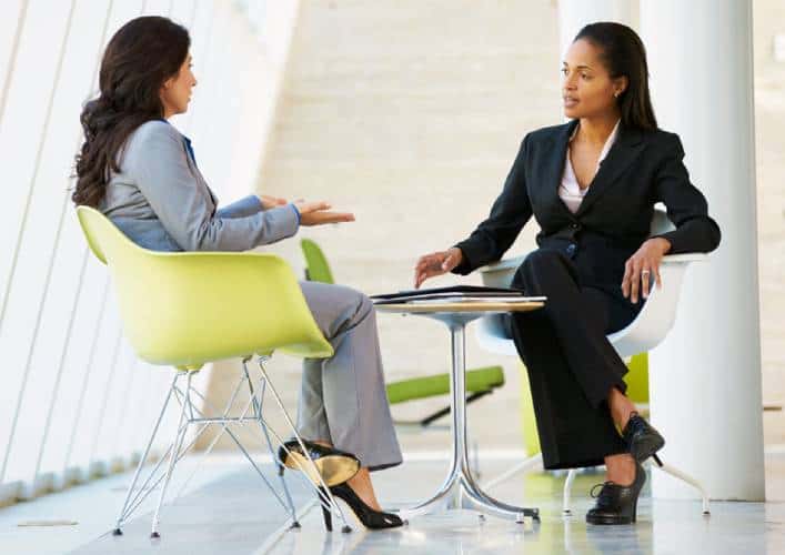 Executive coaching session focused on leadership development