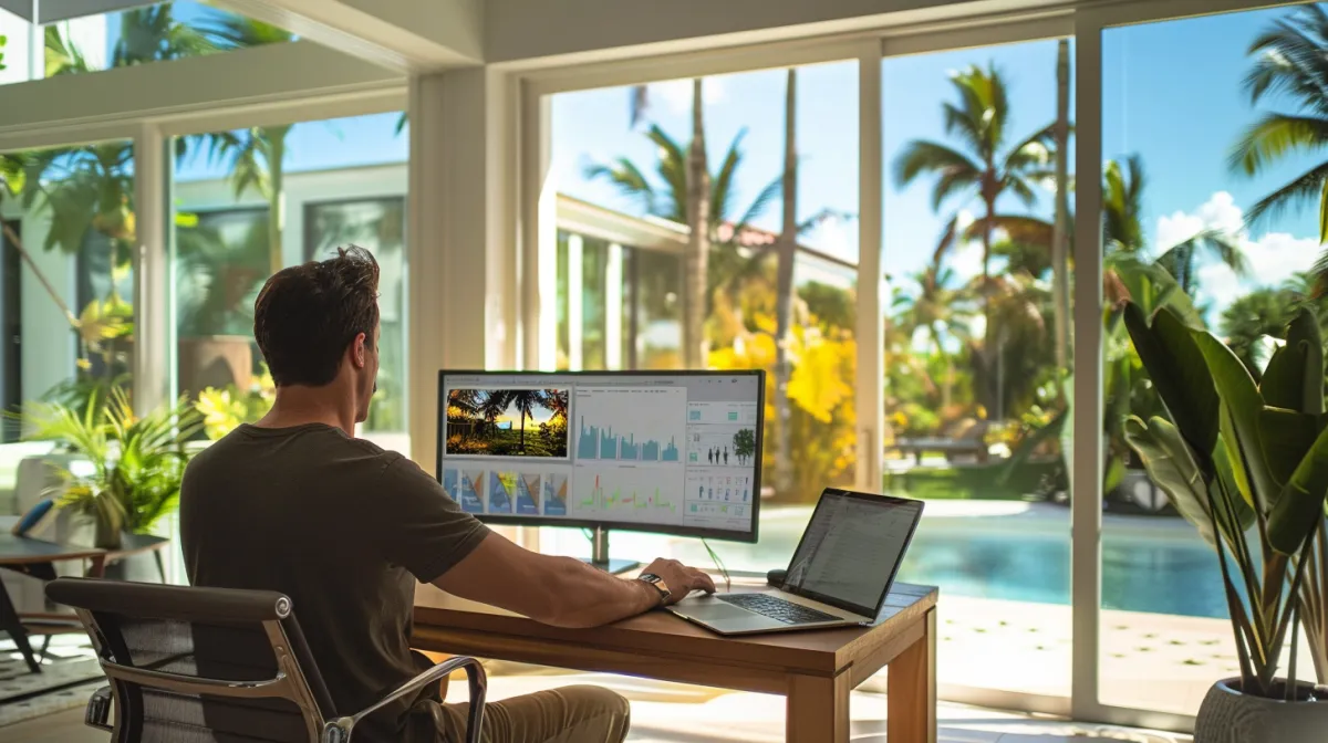 Soligo homeowner reviewing full system efficiency on solar app