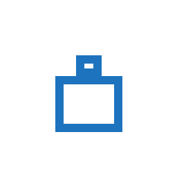 Blue line icon of a briefcase, symbolizing entrepreneur and business owner coaching.