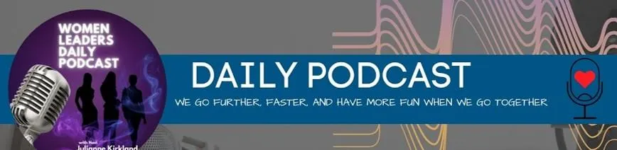 Logo for Women Leaders Daily Podcast