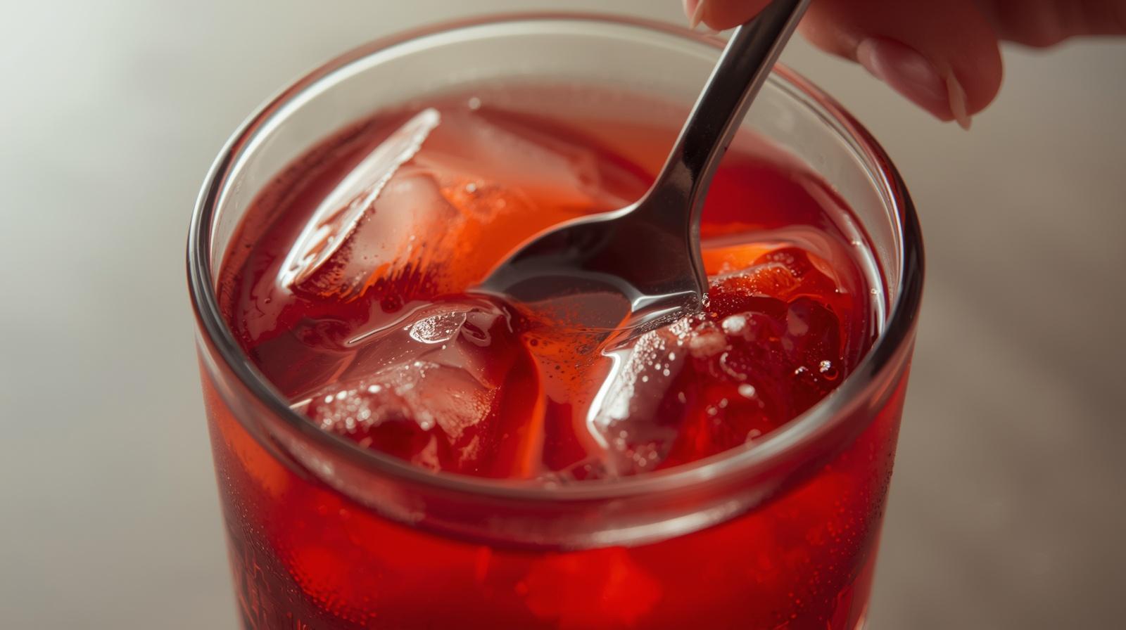 a close up of a container of powder and a spoon