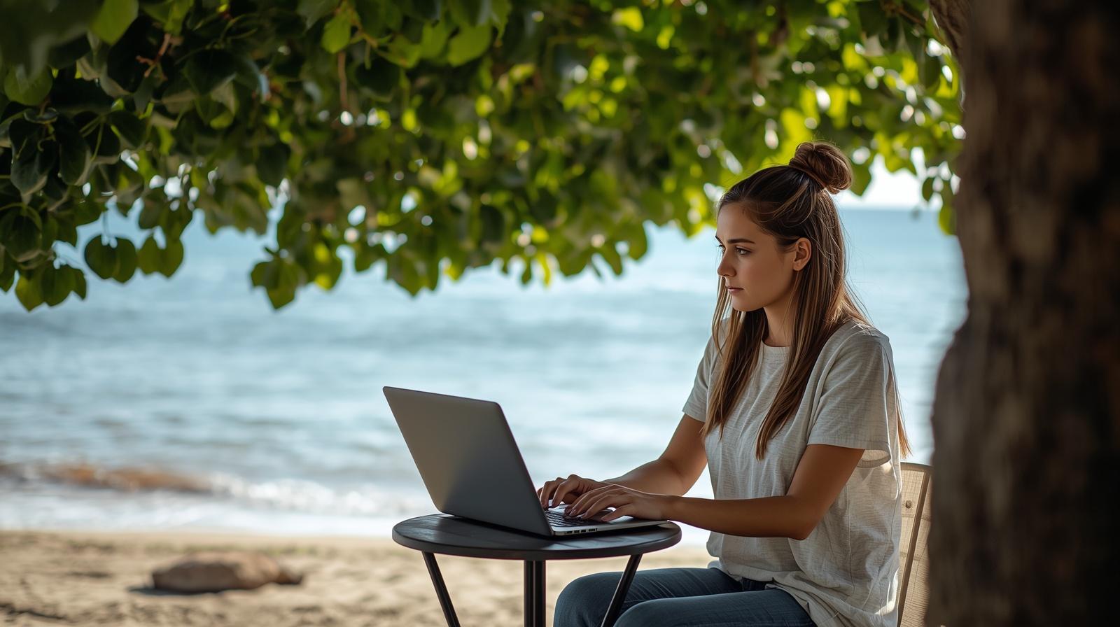 woman wearing gray strapless top