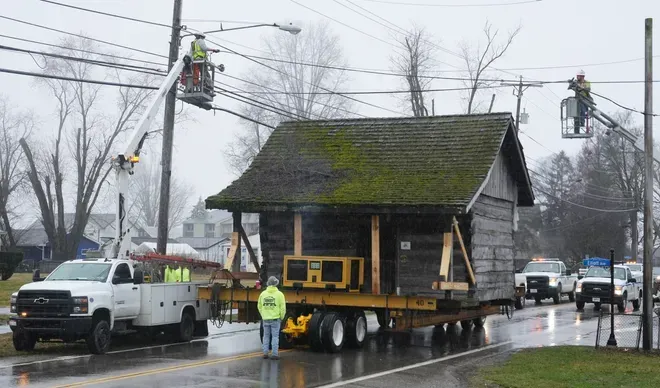 Community News - Clearcreek Enterprises helps move a 200 year old cabin! 