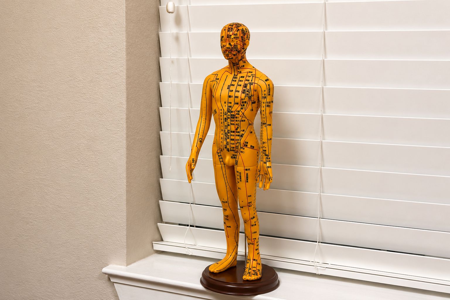 Traditional Chinese Medicine acupuncture meridian model at Shou Ren Zhai