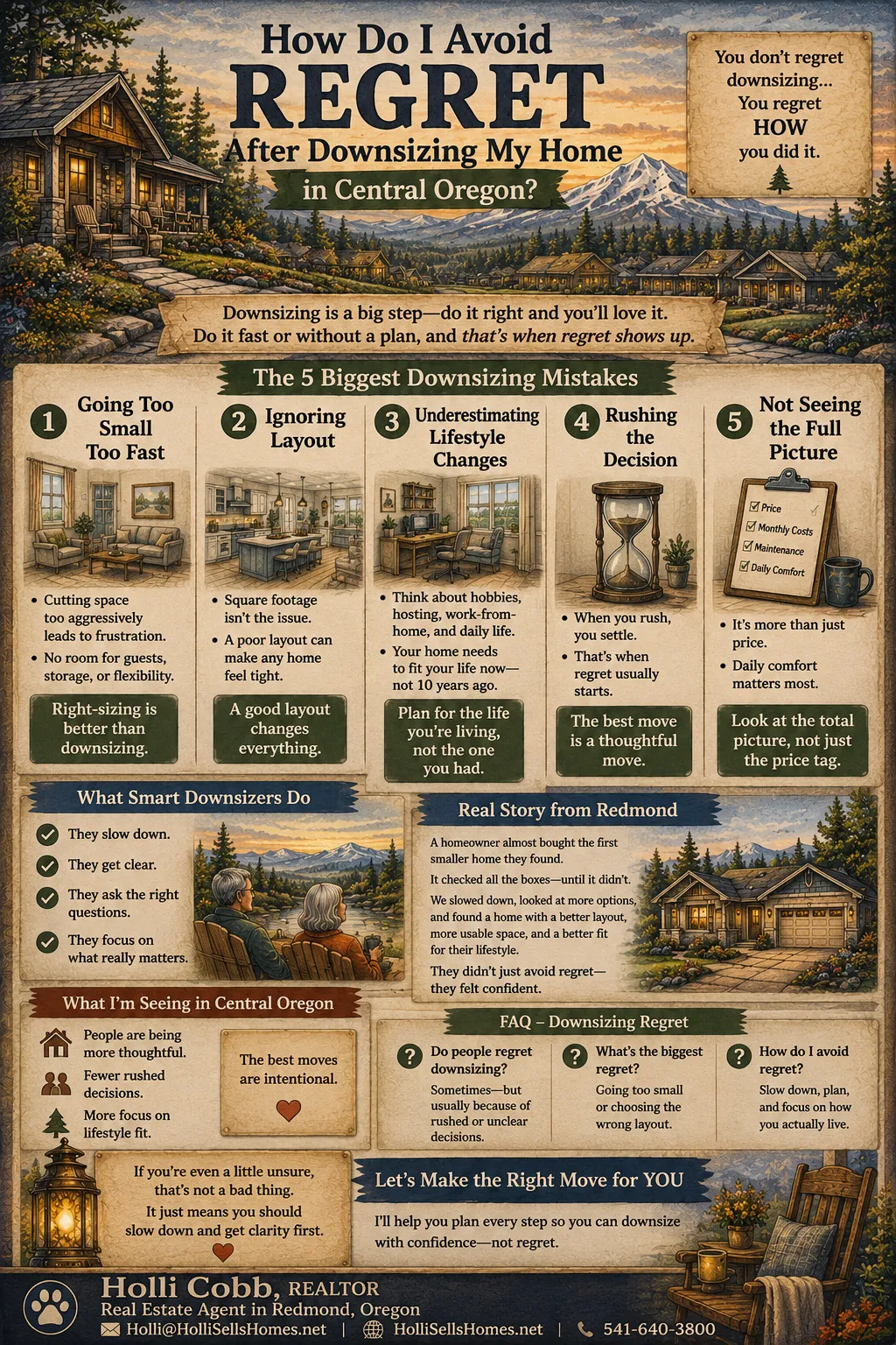 🏡 How Do I Avoid Regret After Downsizing My Home in Central Oregon?