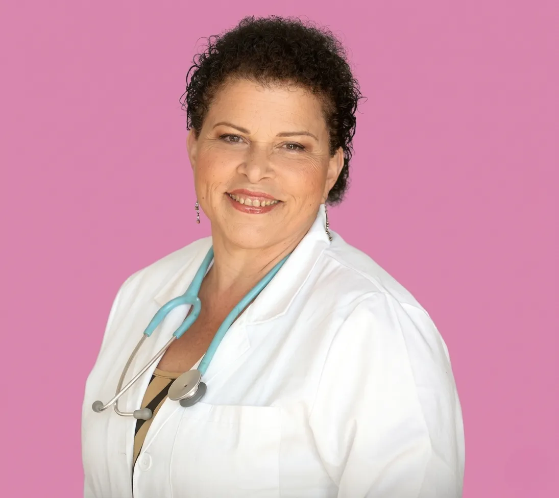 Portrait of Dr. Teresa Diaz in a professional medical setting