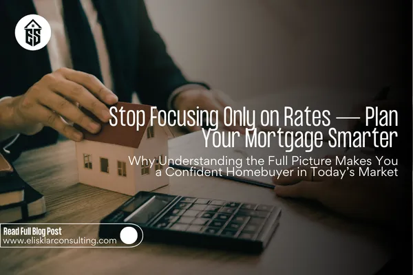 Homebuyers reviewing mortgage options with a lender, illustrating smart strategies beyond just interest rates for purchasing a home in 2026