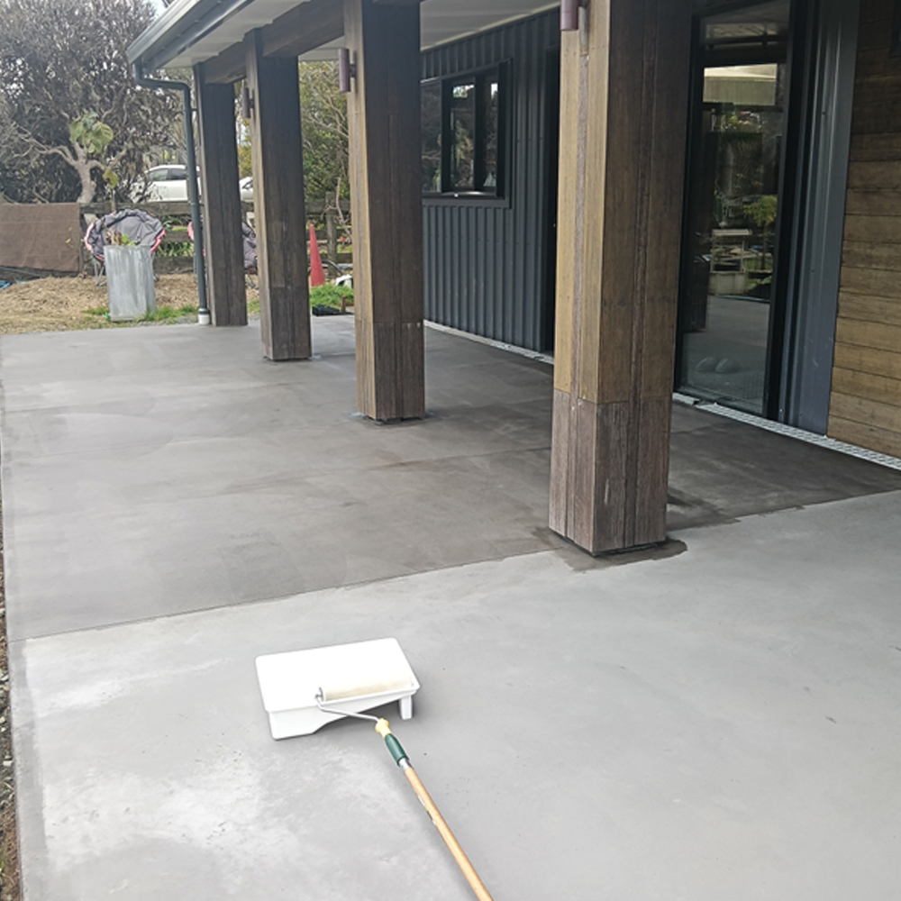 : Finished concrete patio installation Far North region
