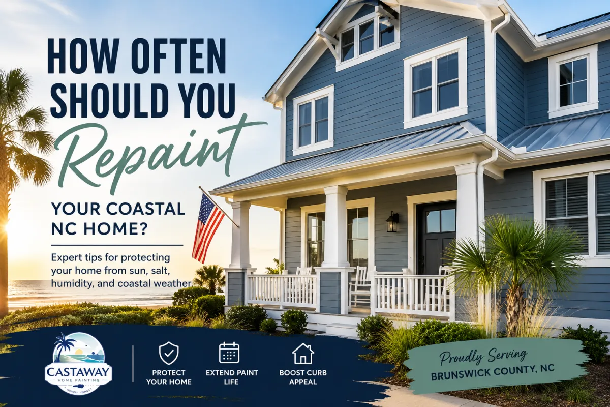 Repaint Your Coastal NC Home: How Often?