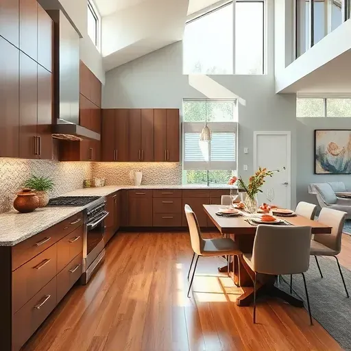 Modern kitchen remodel in Bexley OH with sleek appliances, elegant cabinetry, and natural light-filled spaces.